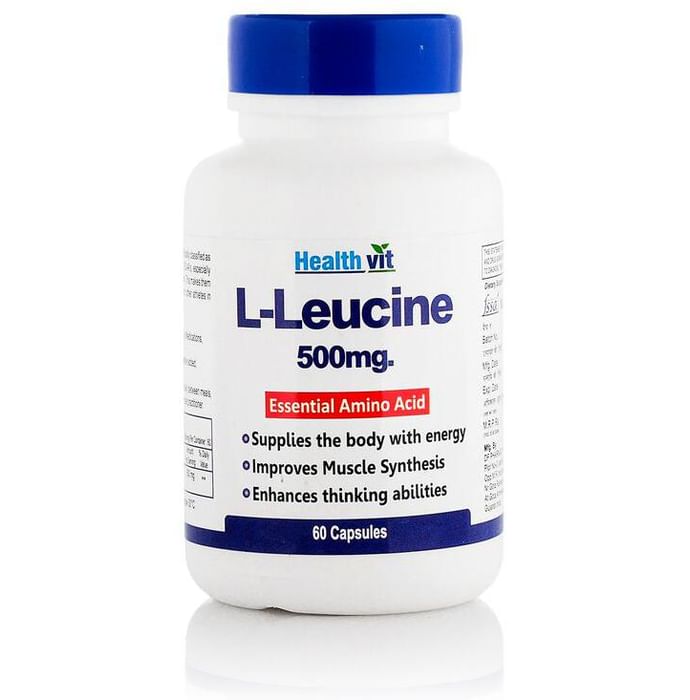 HealthVit L- Leucine 500mg Essential Amino Acid Capsule - Classic Derma
