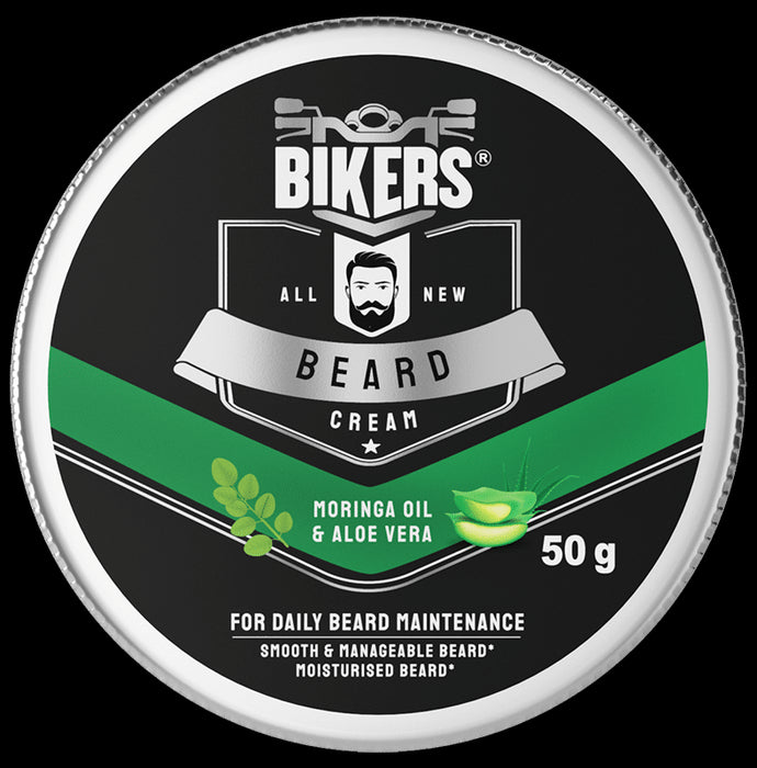 Bikers All New Beard Cream Moringa & Aloe Vera - Classic Derma
