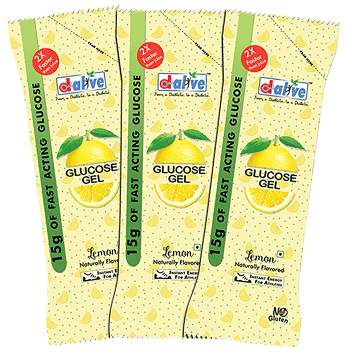 D-Alive Fast Acting Glucose Gel (30gm Each) Lemon - Classic Derma