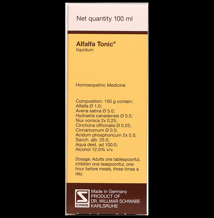 Dr Willmar Schwabe Germany Alfalfa Tonic