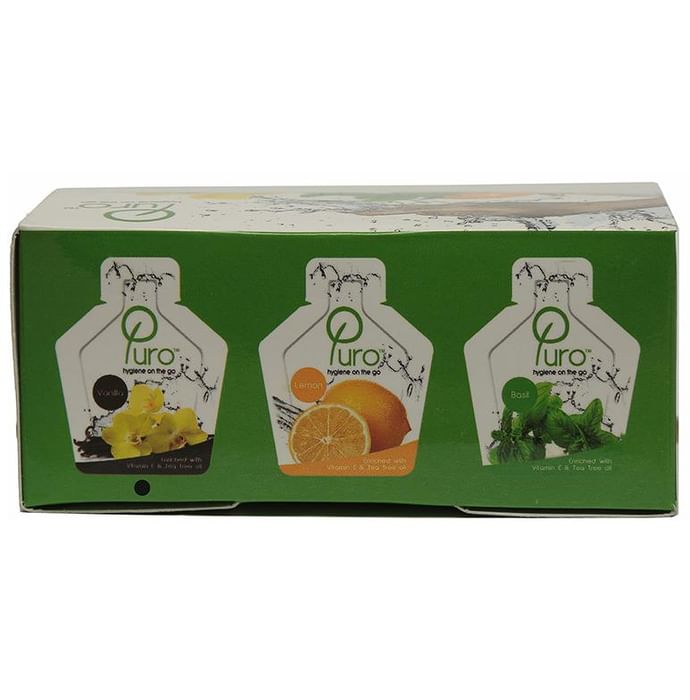 Puro Herbal Hand Cleansing Gel Sanitizer Sachet Vanilla - Classic Derma