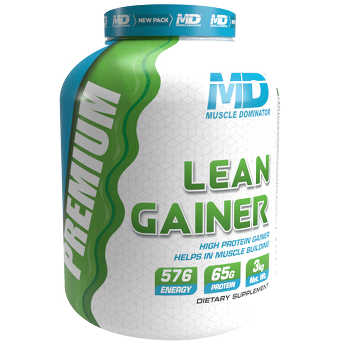 Muscle Dominator Premium Lean Gainer Powder Cookies and Cream - Classic Derma