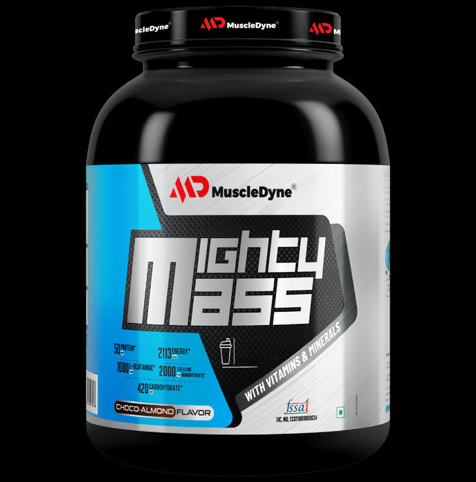 Muscle Dyne Mighty Mass Choco Almond Powder - Classic Derma