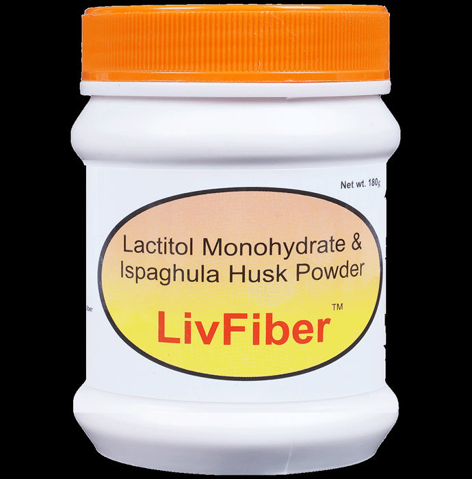 LivFiber Sugar-Free Ispaghula Husk Powder | Eases Constipation | Flavour Orange-Lemon - Classic Derma