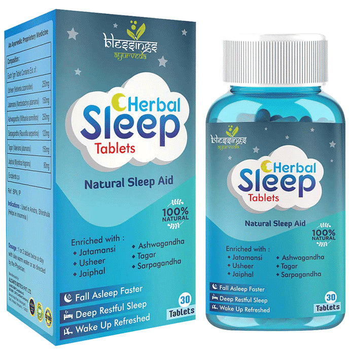 Blessings Ayurveda Herbal Sleep Tablet - Classic Derma