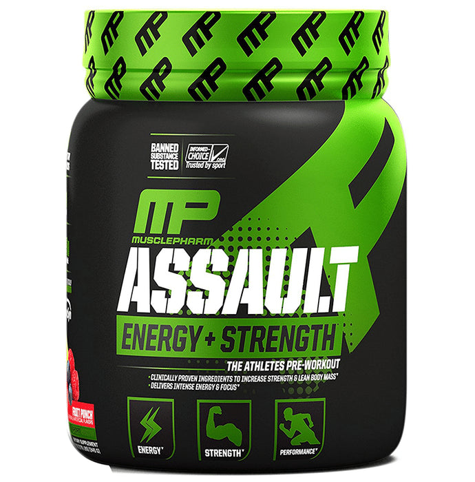 Muscle Pharm Assault Pre-Workout Powder Fruit Punch - Classic Derma