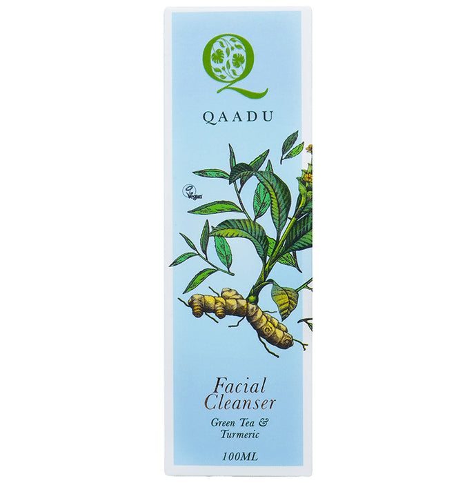 Qaadu Facial Cleanser Green Tea & Turmeric - Classic Derma
