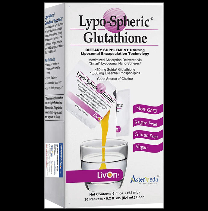 Livon Lypo-Spheric Glutathione Sachet (5.4ml Each) - Classic Derma