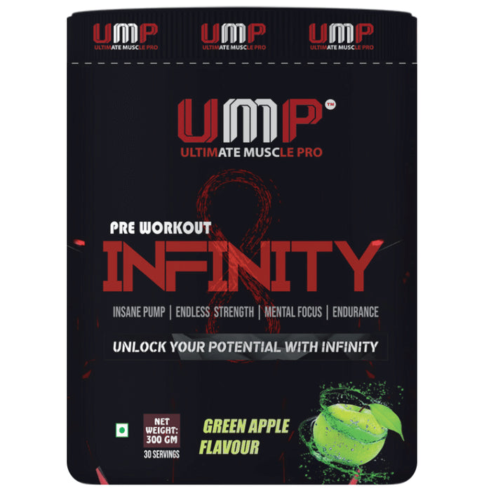 Ultimate Muscle Pro Pre Workout Infinity Green Apple - Classic Derma