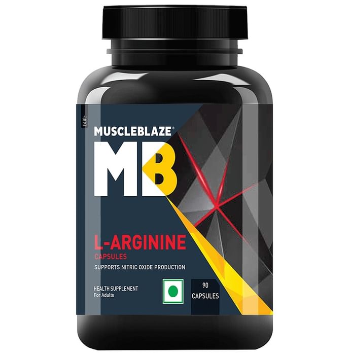 MuscleBlaze L-Arginine | For Nitric Oxide Production & Performance | Capsule - Classic Derma