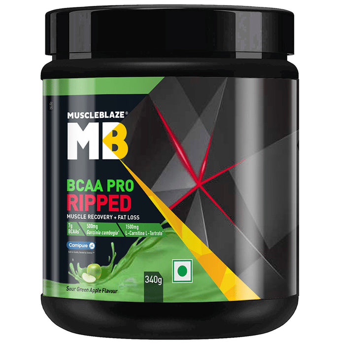 MuscleBlaze MB BCAA Pro Ripped Sour Green Apple - Classic Derma