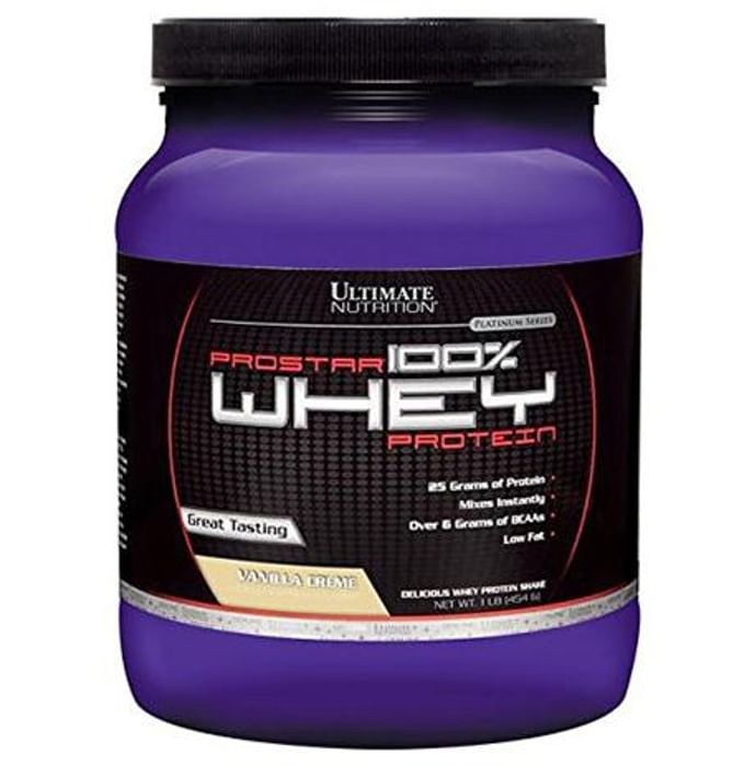 Ultimate Nutrition Prostar 100% Whey Protein for Muscle Recovery | Flavour Vanilla Creme Powder - Classic Derma