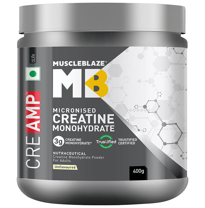 MuscleBlaze MB Creatine Monohydrate | For Muscle Strength, Lean Body Mass & Energy Unflavoured - Classic Derma