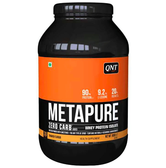QNT Metapure Zero Carb 100% Whey Protein Isolate Powder Tiramisu - Classic Derma