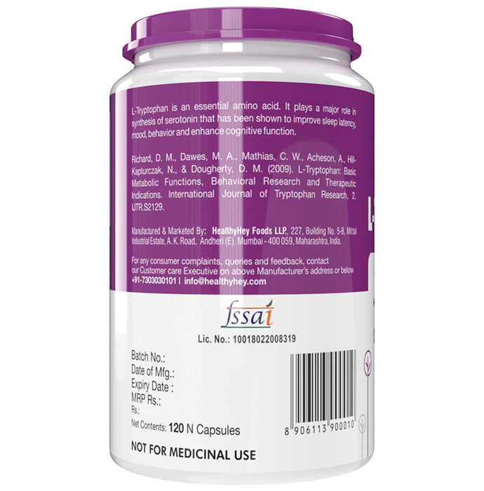 HealthyHey L-Tryptophan Vegetable Capsule
