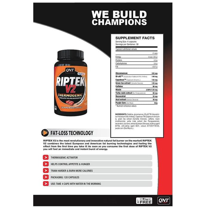 QNT Riptek V2 Thermogenic Capsule