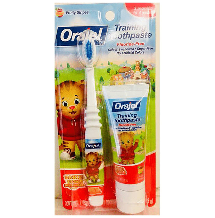 Orajel Daniel Tiger's Training Toothpaste 28.3gm with Toothbrush - Classic Derma