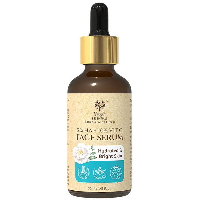 Khadi Essentials 2% HA + 10% Vit C Face Serum - Classic Derma
