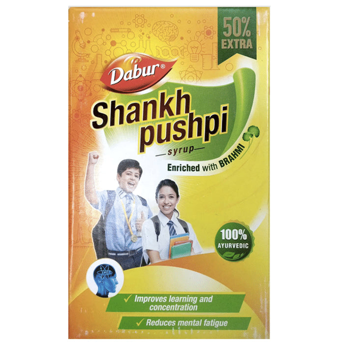 Dabur Shankhpushpi Syrup 225ml with 125ml Free - Classic Derma