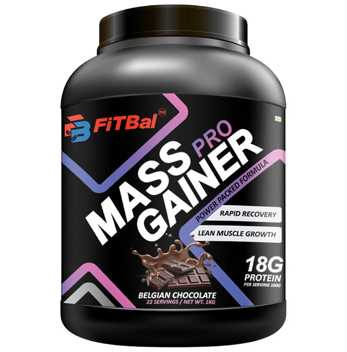 FiTBal Mass Pro Gainer Belgian Chocolate - Classic Derma