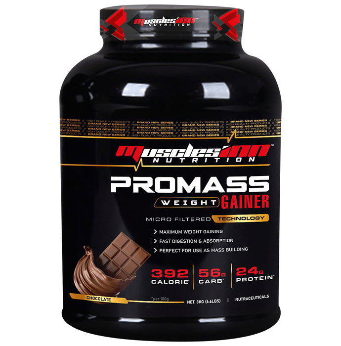 Musclesinn Promass Weight Gainer Chocolate - Classic Derma