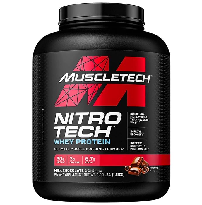 Muscletech Nitro Tech Whey Protein for Muscle Building | Powder - Classic Derma