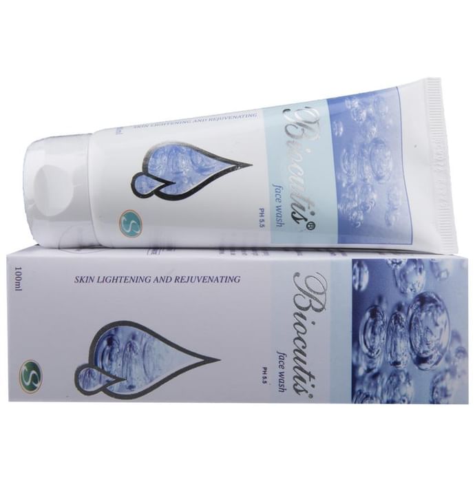 Biocutis Face Wash with Vitamin E, Glycolic & Salicylic Acid | For Skin Lightening & Rejuvenation - Classic Derma