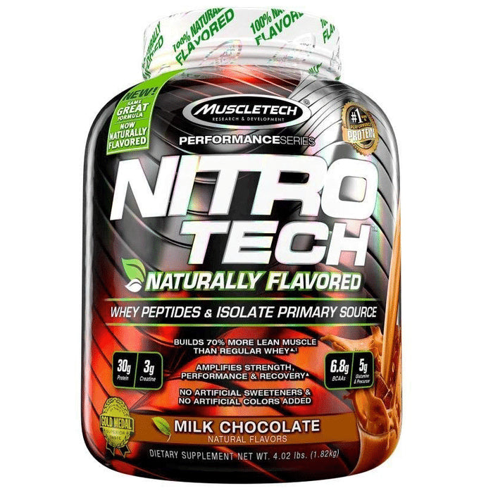 Muscletech Performance Series Nitro Tech Whey Peptides & Isolate Milk Chocolate - Classic Derma