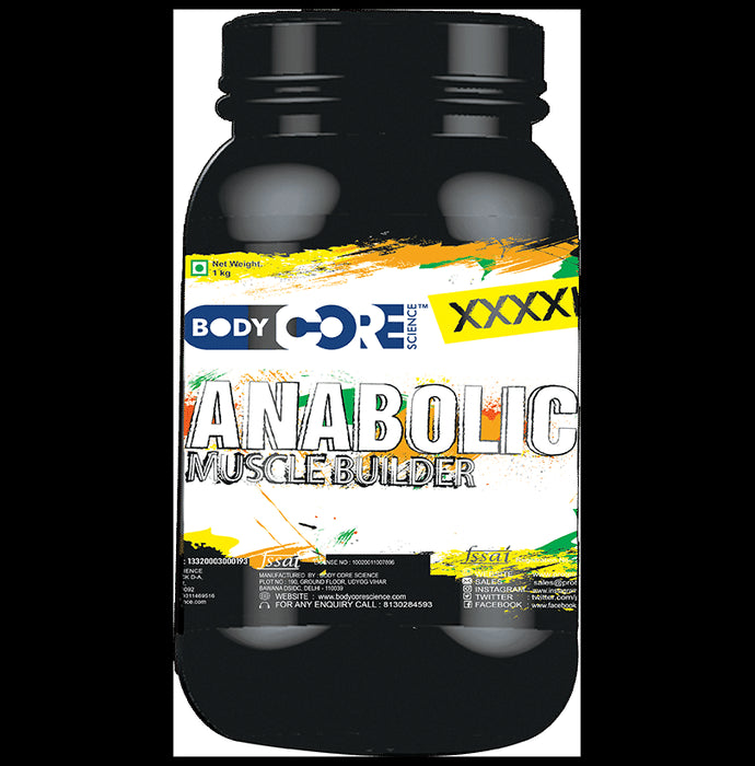 Body Core Science XXXXL Anabolic Muscle Builder Powder Chocolate Fudge - Classic Derma