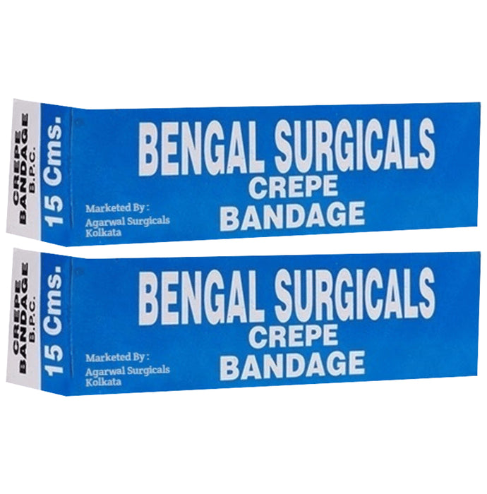 Agarwals Bengal Crepe Bandage 15cm x 4m - Classic Derma