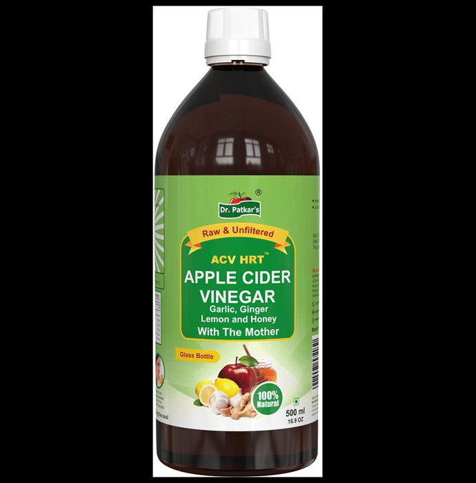 Dr. Patkar's Apple Cider Vinegar Garlic, Ginger, Lemon and Honey with the Mother (500ml Each) - Classic Derma
