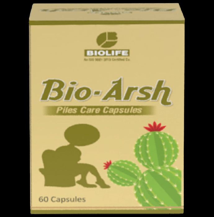 Biolife Bio-Arsh Piles Care Capsule (60 Each) - Classic Derma