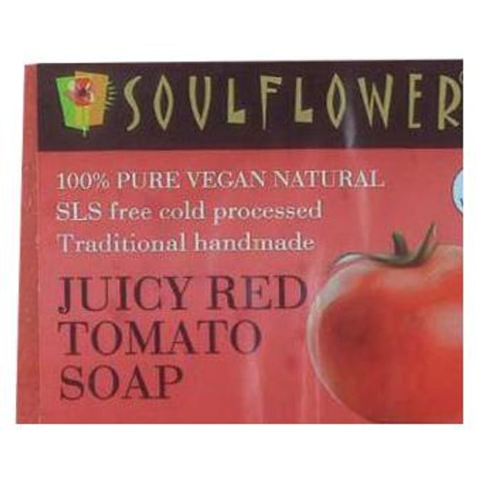 Soulflower Juicy Red Tomato Soap - Classic Derma