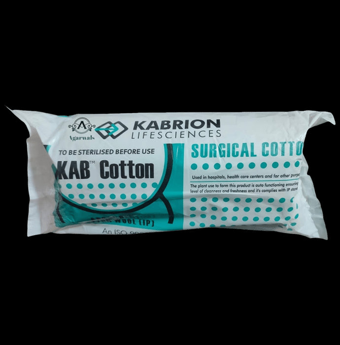 Agarwals Kab Cotton Absorbent Surgical Cotton Wool IP (200gm Each) - Classic Derma