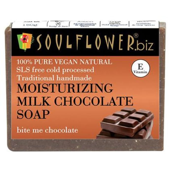 Soulflower Moisturizing Milk Chocolate Soap - Classic Derma