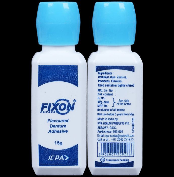Fixon Powder | Flavoured Denture Adhesive - Classic Derma