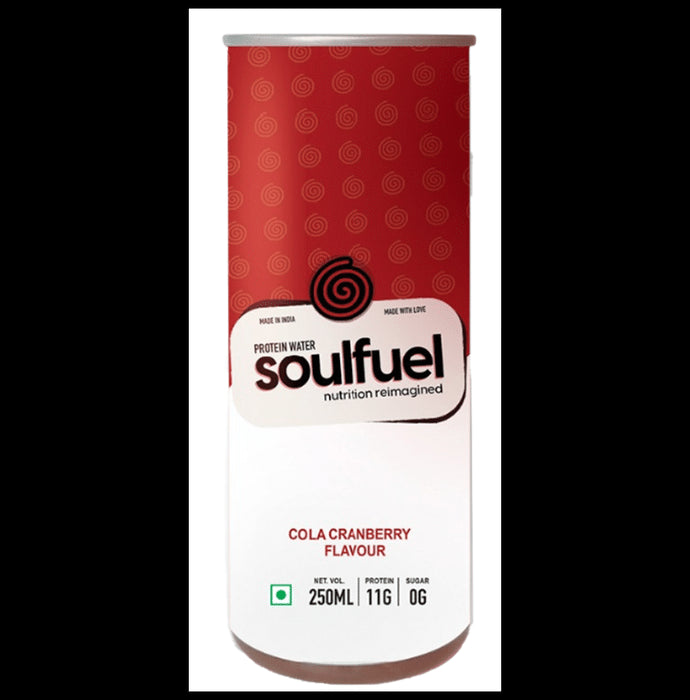 SoulFuel Protein Water (250ml Each) Cola Cranberry - Classic Derma