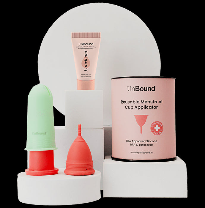 UnBound Reusable Menstrual Cup Applicator with Lubricant Medium - Classic Derma