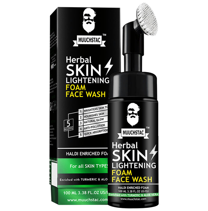 Muuchstac Herbal Skin Lightening Foam Face Wash - Classic Derma