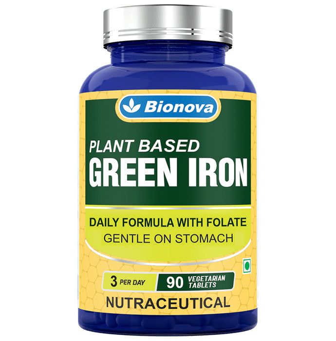Bionova Plant Based Green Iron Vegetarian Tablet - Classic Derma