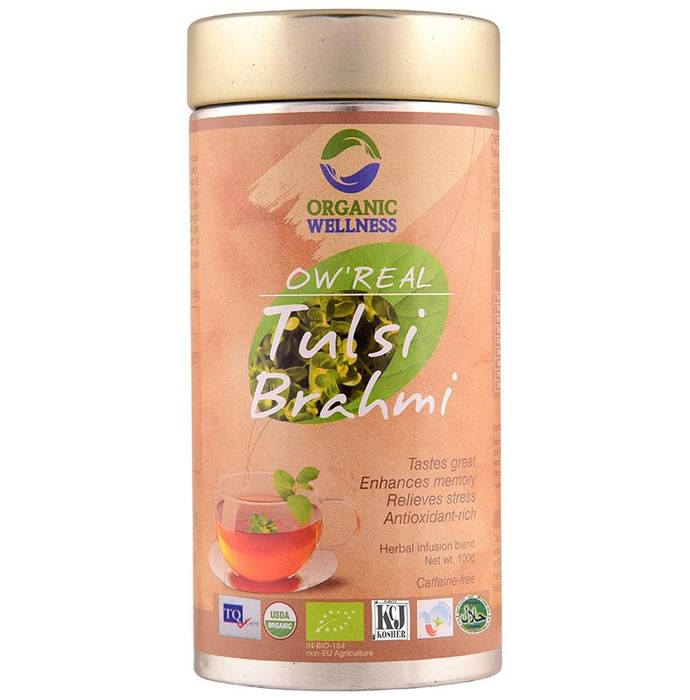 Organic Wellness OW' Real Tulsi Herbal Infusion Blend Brahmi - Classic Derma