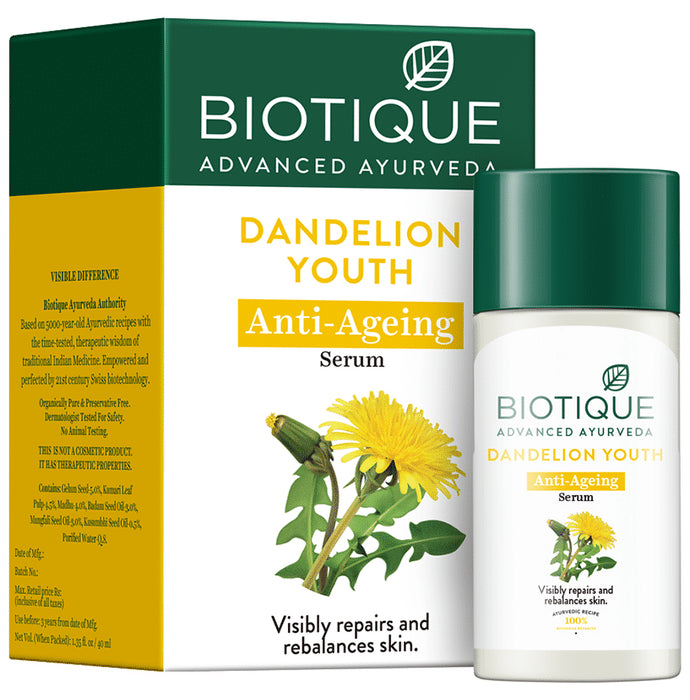 Biotique Dandelion Youth Anti-Ageing Serum - Classic Derma