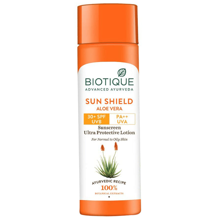 Biotique Sun Shield Aloe Vera Sunscreen Lotion SPF 30 PA++ - Classic Derma