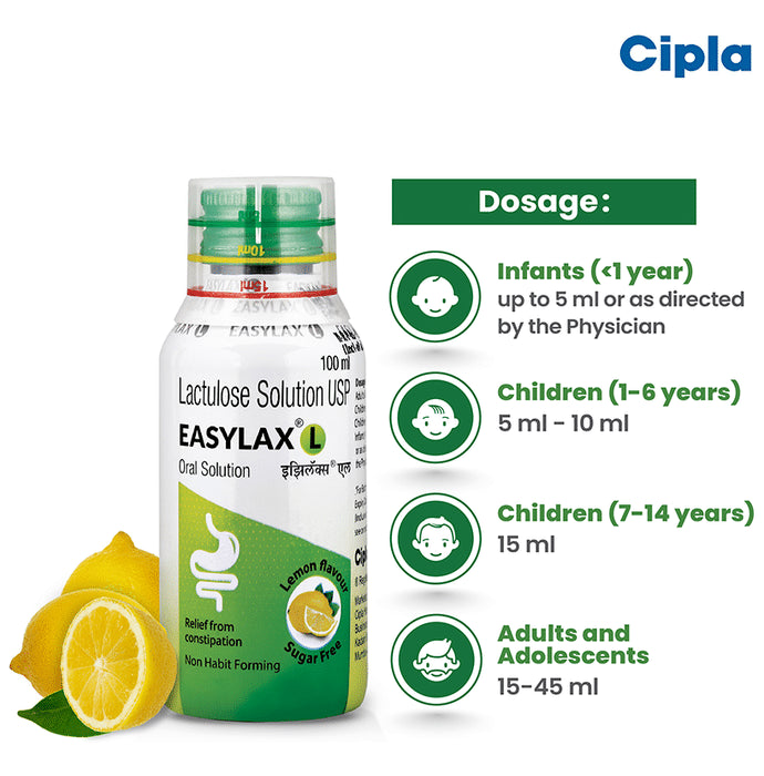Easylax L Oral Solution Lemon Sugar Free