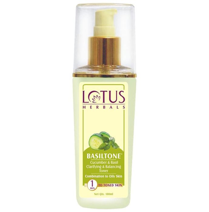Lotus Herbals Basiltone Cucumber & Basil Toner - Classic Derma