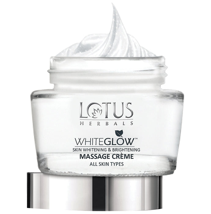 Lotus Herbals White Glow Skin Whitening and Brightening Massage Creme - Classic Derma