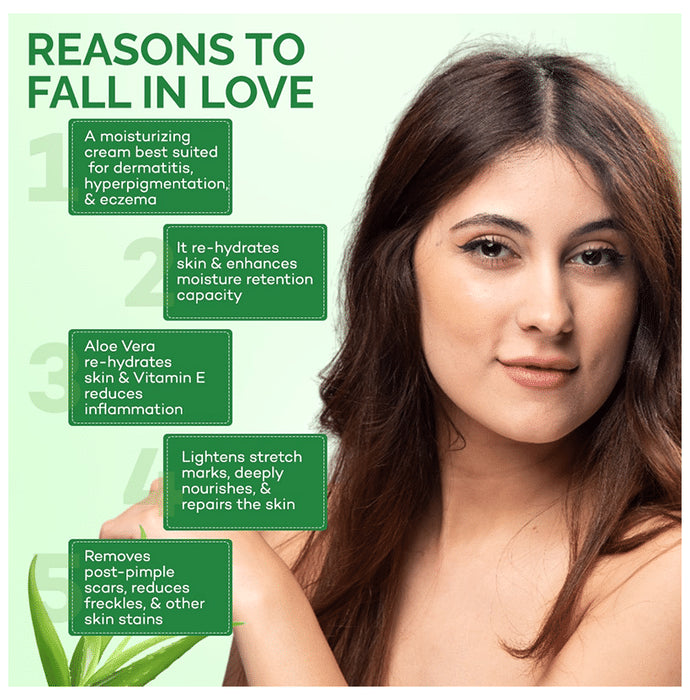 Elovera Daily Moisturising Cream for Dry Skin with Aloe Vera & Vitamin E | Protects, Nourishes and Repairs the Skin