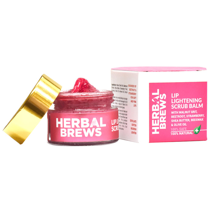 Herbal Brews Lip Lightening Scrub Balm - Classic Derma