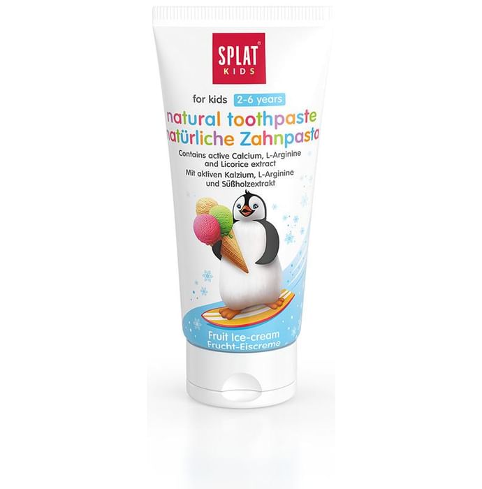 Splat Kids Natural Toothpaste (2-6 Year) Friut Ice-Cream - Classic Derma