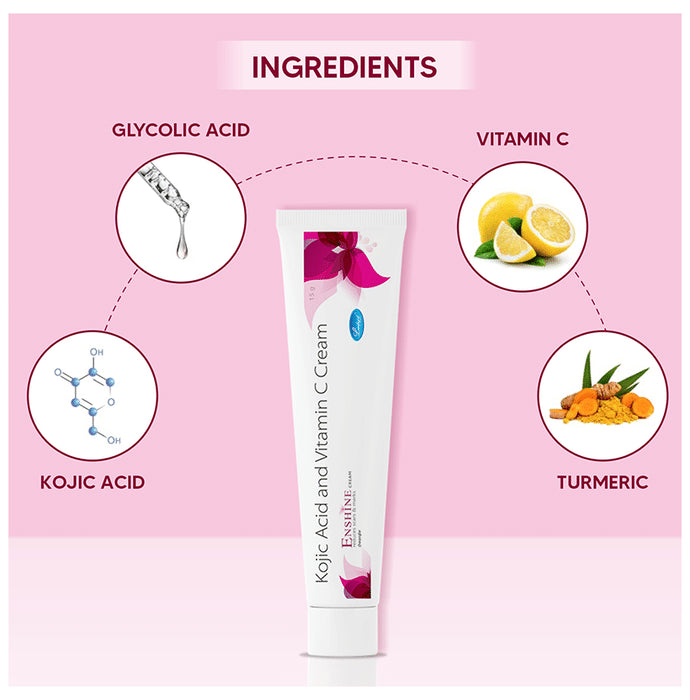 Enshine Cream with Kojic Acid and Vitamin C for Scars & Marks